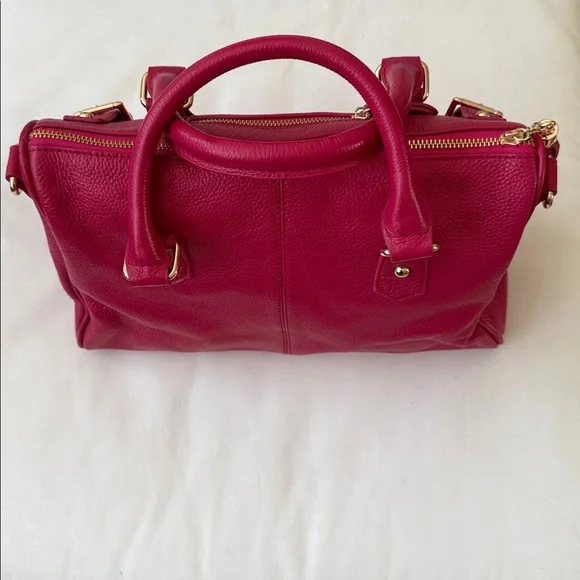 Erica Anenberg Pink Handbag. Gold hardware. - Picture 5 of 10